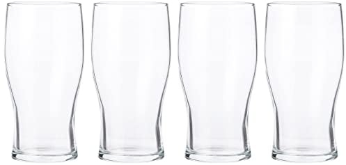 Pasabahce A1-ISCJ-UF2J Tulip Pint Beer Glass, 20oz Capacity, Pack of 4
