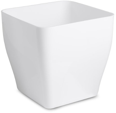 VECA Living - Maceta Cuadrada, 21x21x20,5h cm, Color Blanco