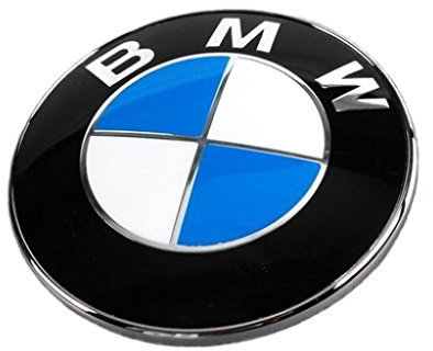 Original BMW-Abzeichen für Motorhaube, passend für 1, 3, 5, 6, 7, X, Z-Reihe * * 74 mm