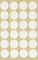 AVERY Zweckform 3707 Filzgleiter selbstklebend (Durchmesser 18 mm, 1 mm stark) 24 Etiketten weiß