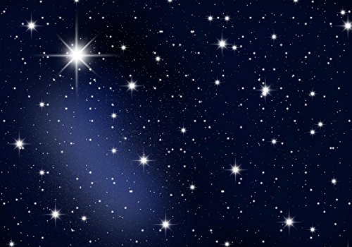 wandmotiv24 Fototapete Nachthimmel Sterne, XXL 400 x 280 cm - 8 Teile, Wanddeko, Wandbild, Wandtapete, Galaxy, Universum, Sternenhimmel, Nacht M0019