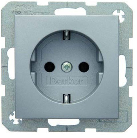 Berker Schuko-Steckd.alu matt 47431404 B.1;B.3;B.7;S.1 Steckdose 4011334224273