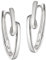 Vinani Damen Ohrringe 925 Silber - Klapp-Creolen Schlaufe U-Form Ohrring Set für Frauen aus 925 Sterling Silber CKN