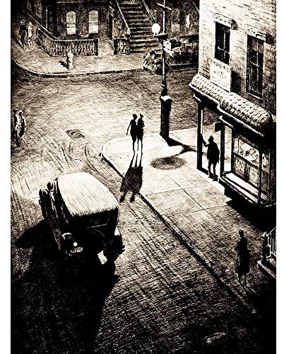 Wee Blue Coo Illustration Relics (Speakeasy Corner) Lewis Martin Art Print Poster Wall Decor Kunstdruck Poster Wand-Dekor-12X16 Zoll