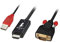 LINDY 41455 1m HDMI to VGA Adapter Cable Black