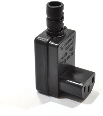 kenable Rewireable IEC Right Angle C13 Inline Socket Adapter Plug 10A 250V