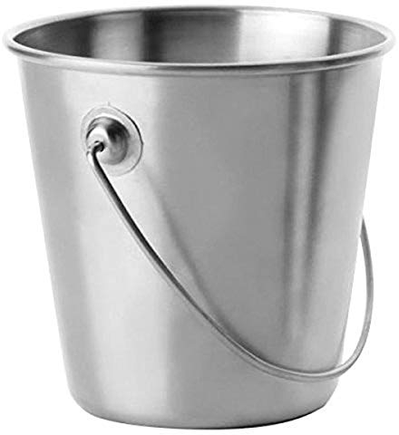 Ibili Cubo Acero INOX 9CM, Stainless Steel, Gris, 9 cm