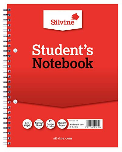 Silvine College-Spiralblock 12er-Pack weicher Einband 60 Blatt 228 x 178 mm