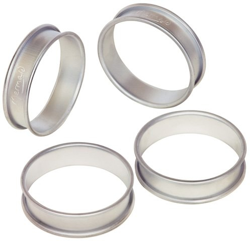 Samuel Groves 1817 4 Aluminum Crumpet Rings 85 x 20mm