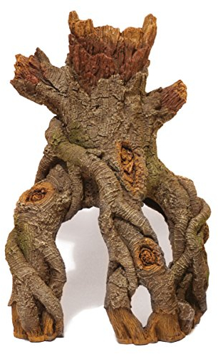 Rosewood 915710 Aquariumdeko Baumstamm mit Wurzeln im Mittelpunkt, Large
