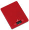 Zassenhaus 73218 Balance de Cuisine, Verre, Rouge, 9 x 12 x 16 cm
