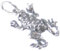 Frog Toad Sterling Silber Charm .925 x 1 Frogs Toads Charms