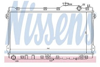 NISSENS Kühler Motorkühlung Kühler Wasserkühler Motorkühler Netzbreite 646mm Netzlänge 320mm Netztiefe 26mm 62447