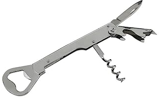 FM Professional 21492 Tire bouchon professionnel, limonadier professionnel, limonadier professionnel serveur, accessoire vin, ouvre bouteille de vin, tire-bouchon, Acier au carbone, 14,2 cm