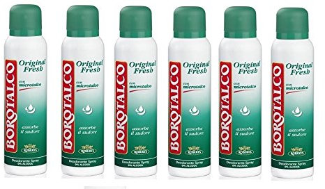 IRPot - 6 CONF. DEODORANTE BOROTALCO DEO SPRAY ORIGINAL FRESH 150 ML
