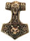 Large Thor's Hammer Pendant Bronze