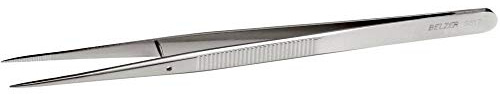 Bahco 5517 Pointed Tweezers of Special Steel, Grey, 155 mm