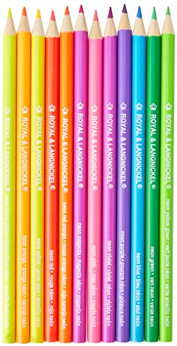 Royal Brush Farbstifte, neonfarben, 12 Stück