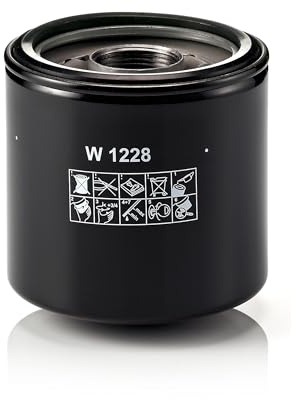 MANN-FILTER, W 1228 Oil Filter | For Trucks & Buses, Highest Filtration Performance, Engine Protection, High Quality Sealing, True OE Engineering