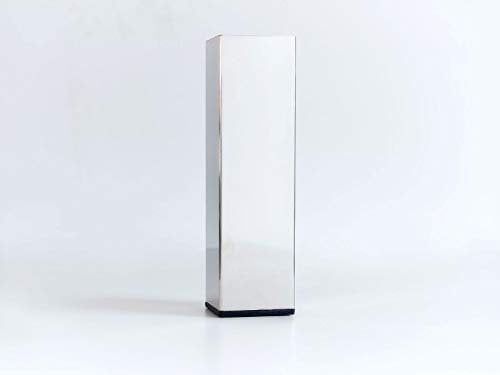 TEMPUR Pieds de lit chromés pour Cadre Flex en métal chromé 25 cm