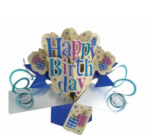 Happy Birthday Pop-Up Greeting Card Original Second Nature 3D Pop Ups Cards
