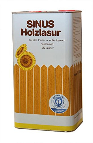 4 x 5 Liter Sinus Holzlasur / Holzschutzlasur - verschiedene Farbtöne (Weiß)