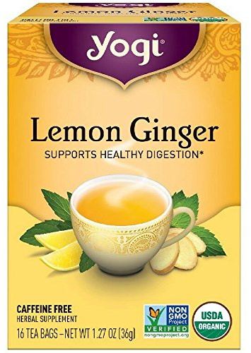 YOGI TEA,OG3,LEMON GINGER, 16 BAG, Pack of 2