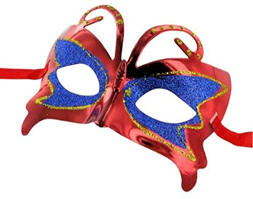 Alsino Venezianische Karnevalsmaske Maske Augenmaske Karneval Faschingmaske, Farbe wählen:MAS-MIX01 rot