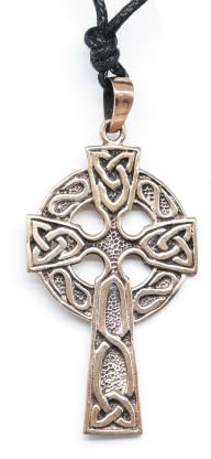 Drachensilber Keltisches Kreuz Halskette Schmuck keltischer Anhänger Bronze- inkl. Variables Band - Keltenkreuz Halskette Kelten Schmuck