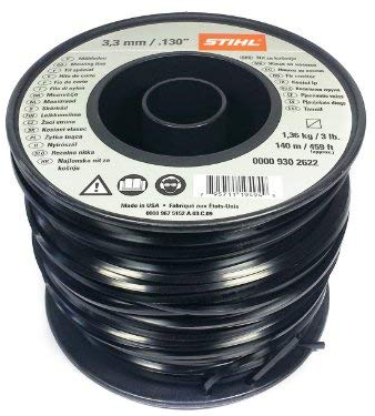 ® Stihl 0000 930 2622 – Bobina di filo, filo di plastica 3,3 mm x 140 m originale.
