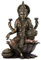 TLT 17,8 cm sitzen Lakshmi Hindu Hinduismus Göttin Statue Skulptur Figur Laxmi