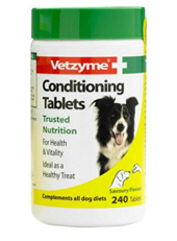 Vetzyme Conditioning Tablets Dog 240 pack of 3