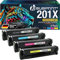 Bubprint 201X 4 Tonerkartuschen kompatibel als Ersatz für HP 201A 201X Toner für HP Color Laserjet Pro MFP M277dw M277n M274n M274dn M252dw M252n M277 M270 CF400X CF400A CF401X CF402X CF403X