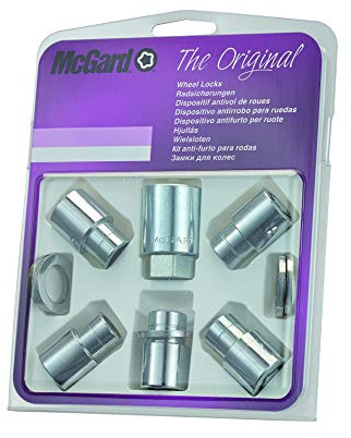 21556SU Radsicherungsmuttern SU (Standard) mit Ersatzradsicherung M12x1.5, Flachsitz, Gesamtlänge 35,0 mm, SW21, Schlüsseldurchmesser 27,7 mm