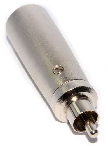Vernickelt 3 Polig XLR Männlich Zum Chinch Cinch Stecker Adapter