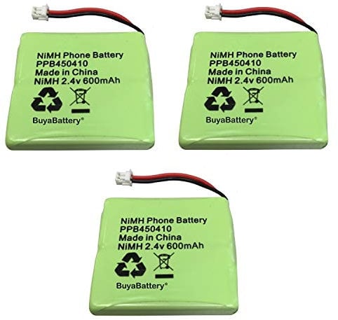 3 x New BuyaBattery Branded Replacement Batteries for UK BT Verve 450 and 410 Cordless Phone 5M702BMX 2.4V 600mAh NiMH Ni-MH (Quality Batteries No White Labels)