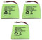 3 x New BuyaBattery Branded Replacement Batteries for UK BT Verve 450 and 410 Cordless Phone 5M702BMX 2.4V 600mAh NiMH Ni-MH (Quality Batteries No White Labels)