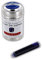Jacques Herbin 20116T - A box of 6 ink cartridges for fountain pens and rollerball pens (product without packaging - zero waste objective), Eclat de saphir