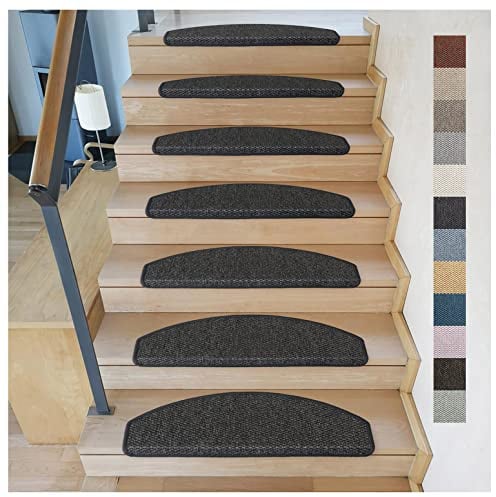 Kettelservice-Metzker® Stufenmatten Göteborg Halbrund in 8 aktuelle Farben (15 Stkück Anthrazit)