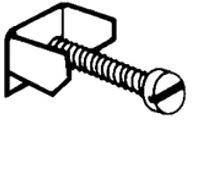 Legrand 031796 Griffes avec Vis et Écran pour Boîte Batibox Béton
