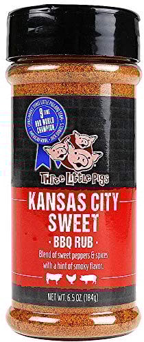 Three Little Pigs BBQ 'KC Sweet' BBQ Rub - 178g (6.28 oz)