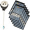 ISOLATECH GU10 Brandschutz Keramik Fassungen VDE RoHS 230-250 Volt 2A max.100W 0,75mm 2 Kabel LED Halogen (hier: 100 Stück)