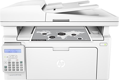 HP LaserJet Pro M130fn Laser Multifunktionsdrucker (Drucker, Scanner, Kopierer, Fax, LAN, Apple Airprint, HP ePrint, JetIntelligence, USB, 600 x 600 dpi) weiß