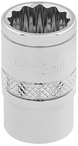 Draper 32772 3/8-Inch Square Drive 12-Point Hi-Torq Metric Socket, 12mm Size