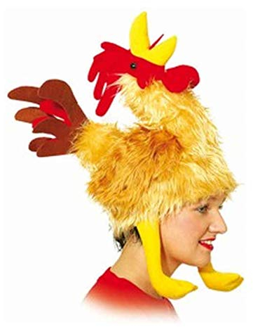 Orlob Hut als Hahn Karneval Fasching Einheitsgröße