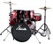 XDrum Rookie 20 Studio Schlagzeug Komplettset Ruby Red - Ideal für Einsteiger - Stylische Hardware in schwarz - Inkl. Drumsticks, Aufbauanleitung und Schlagzeugschule - Rot