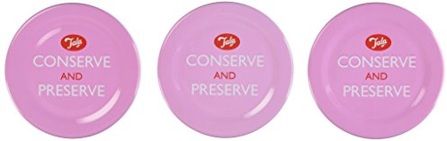 Tala 3-Piece Conserves and Preserve Jar Lid Set, Pink