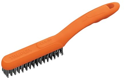 Truper Cepillo de Alambre de Acero - 4 Filas, 64 Piezas, Alambre Recto, Acero al Carbono