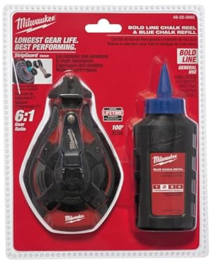 Milwaukee Electric Tool 48-22-3982 100 Ft. Bold Line Chalk Reel and Refill