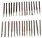 Dophee 30PCS Diamond Grinding Burr Drill Bits Dia 3mm Shank Drill Bits Set Rotary Tool Accessories for Stone Glass Ceramics Carving, Grinding, Polishing, Sanding